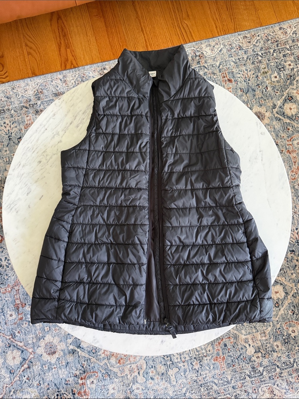 Maternity Quilted Lightweight Puffer Vest - Black